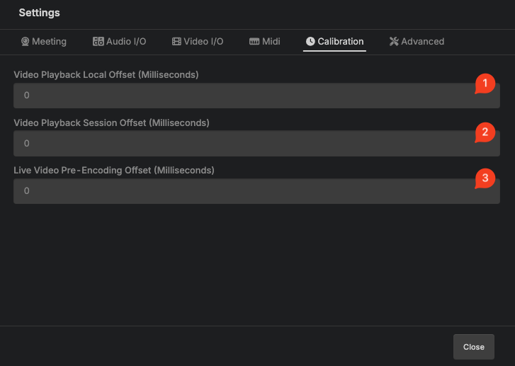 App Settings - Calib