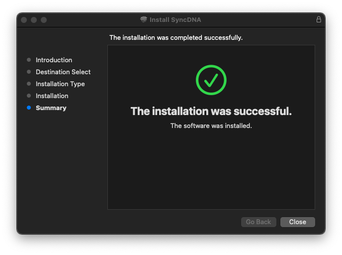 Installation Complete